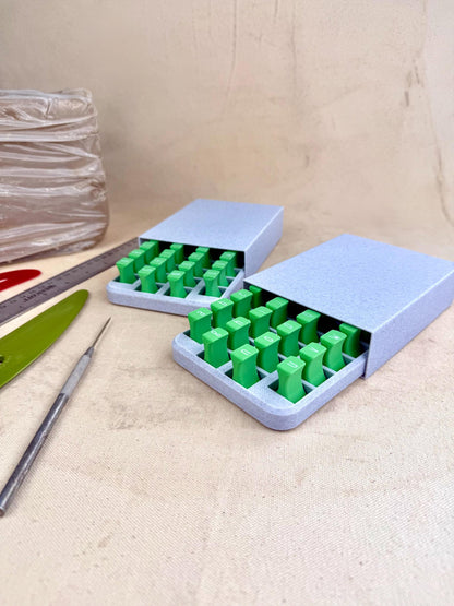 🔥LAST DAY 49% OFF-Uppercase and Lowercase Alphabet & Number Clay Stamp Sets